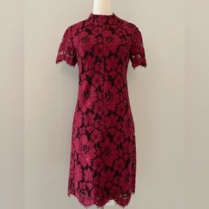 Betsey Johnson Maroon Women’s Lace Dress Size 2